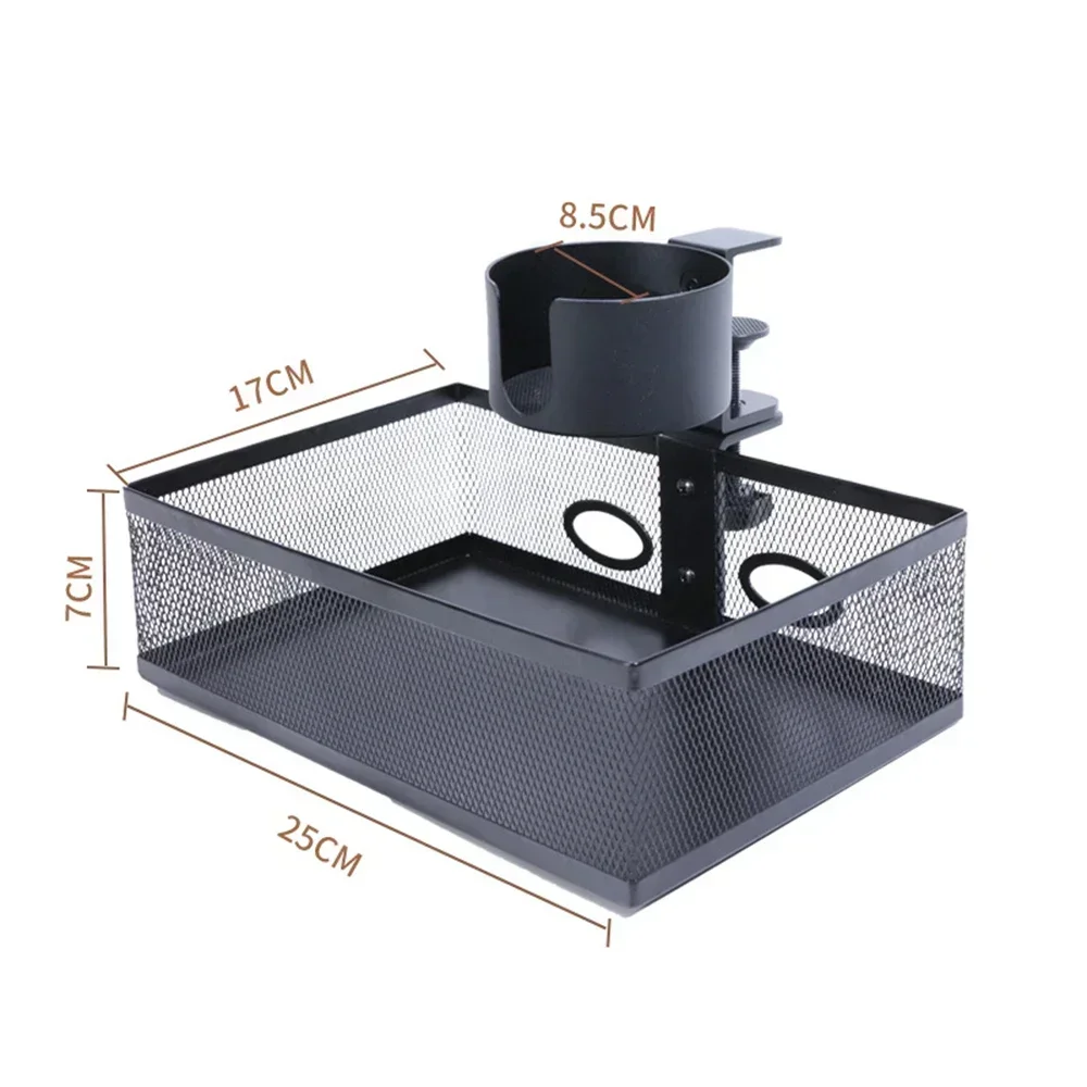 Desk Drawer Unit - Under-desk Hidden Storage Rack 360° Rotating