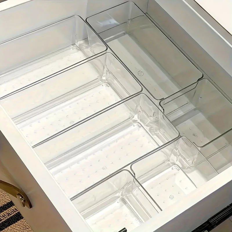 Desk Setup Kit - 7Pcs Desk Drawer Organizers Set Plastic