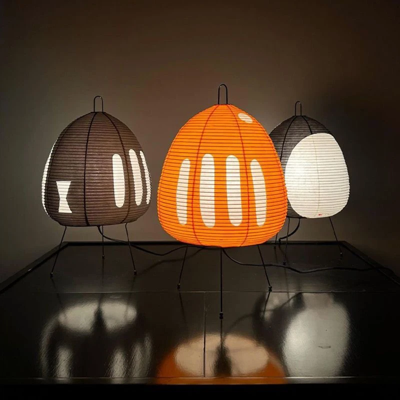 Desk Setup Minimalist - Noguchi LED Lamp Modern Japanese Rice