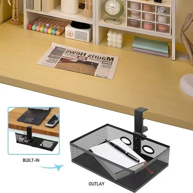 Under-desk Hidden Storage Rack - Desk Drawer Unit ulasan dan harga