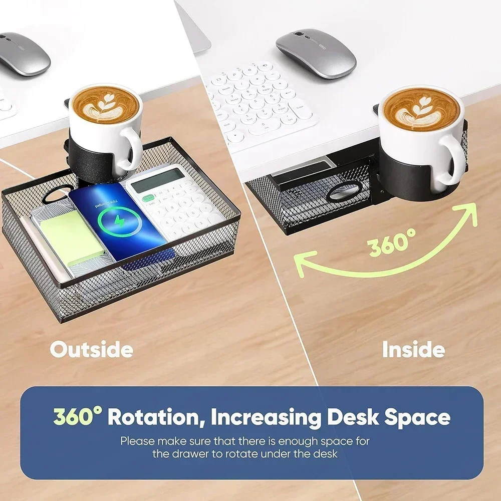 Under-desk Hidden Storage Rack - Desk Drawer Unit ulasan dan harga