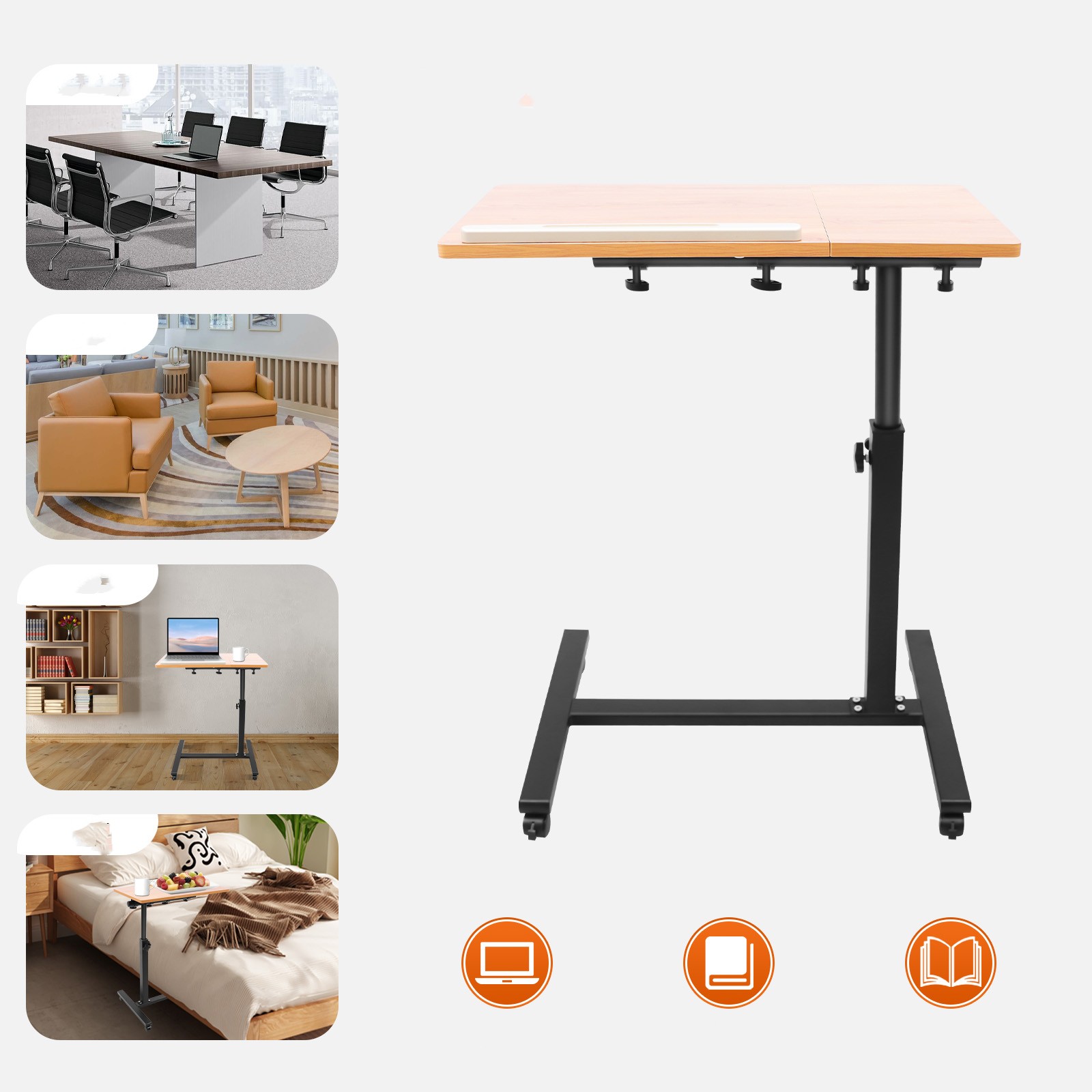 Mobile Laptop Table Adjustable - Desk Setup Ideas ulasan dan harga