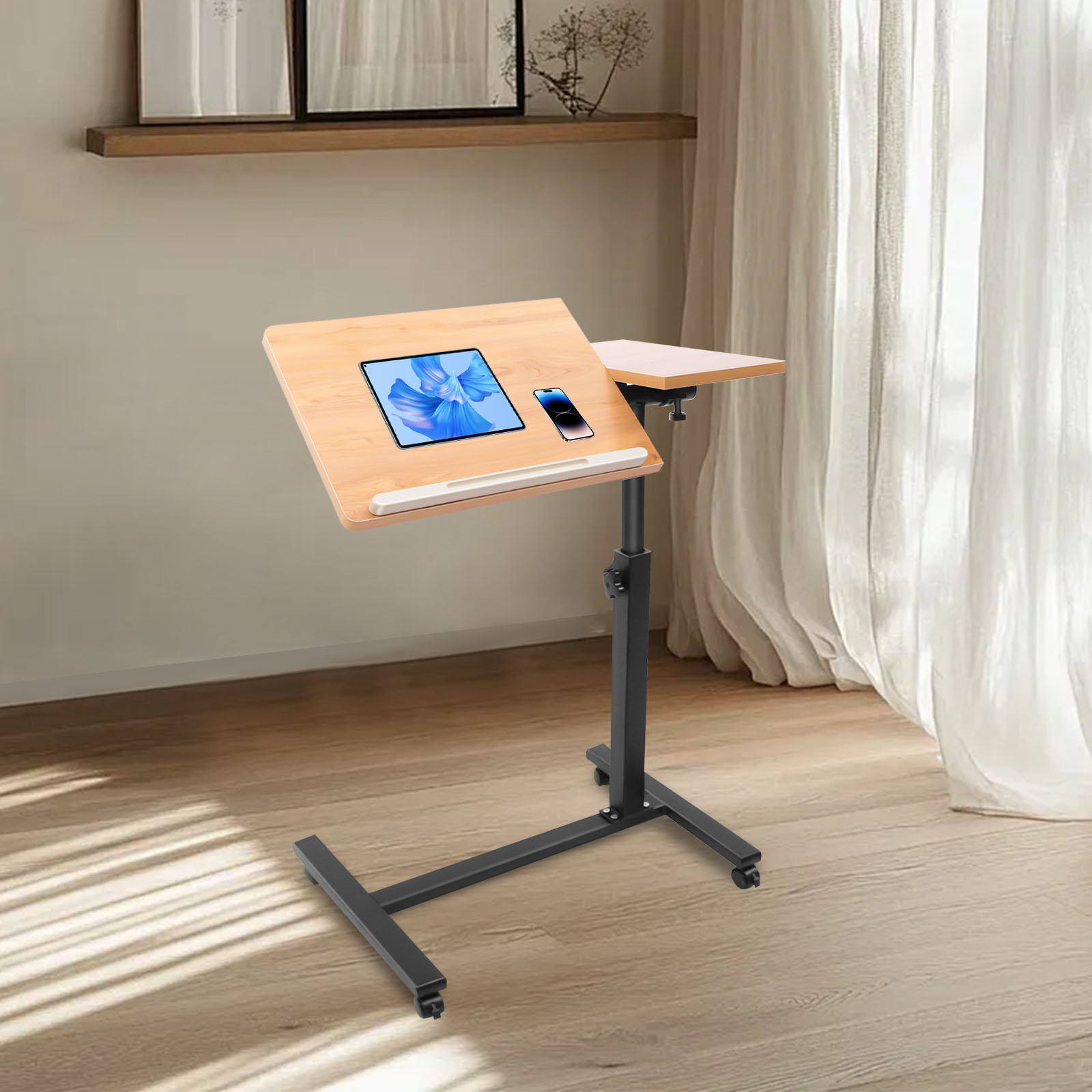 Mobile Laptop Table Adjustable - Desk Setup Ideas ulasan dan harga
