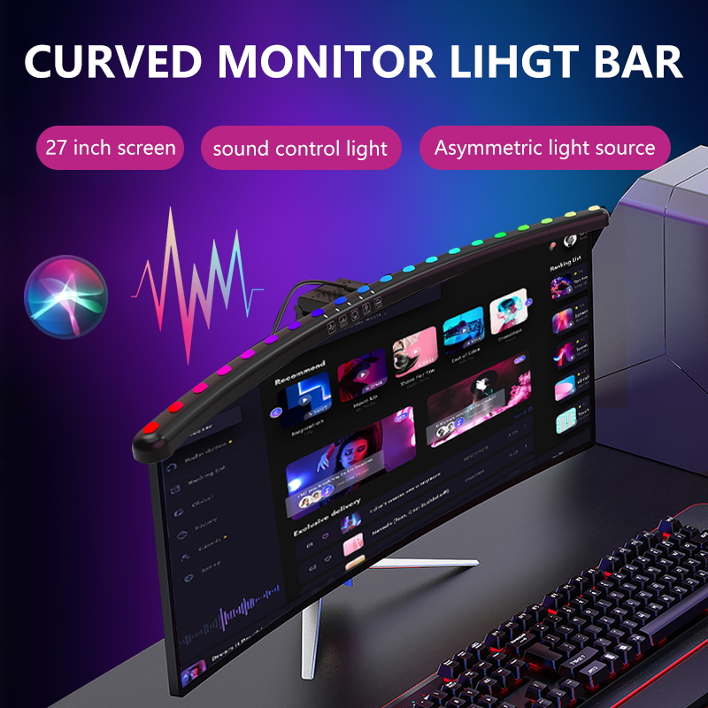 Setup RGBIC Monitor Light Bar  - Desk Setup Gadgets ulasan dan harga