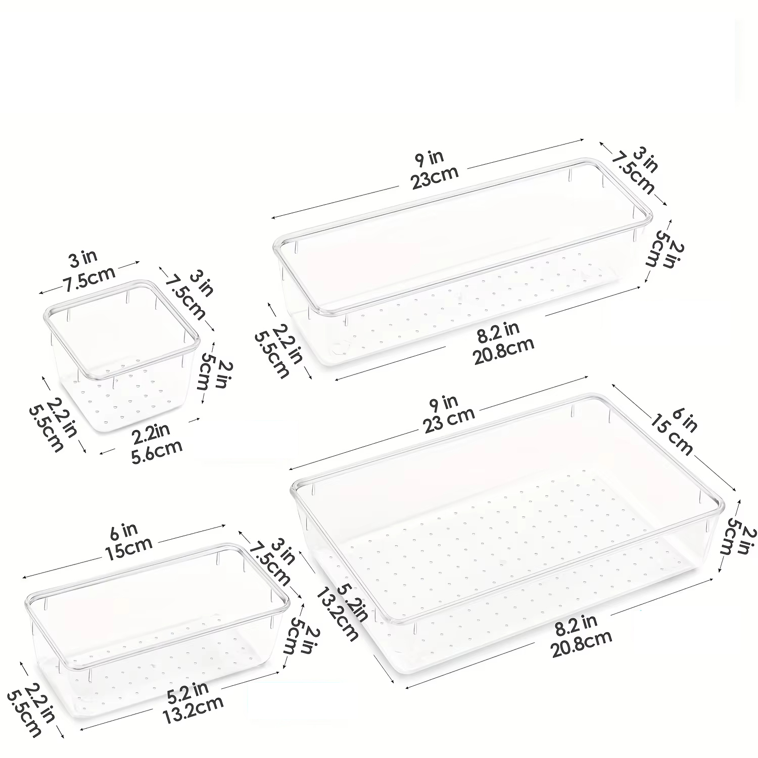 6/9/12Pack Drawer Organizers C - Desk Drawer Unit ulasan dan harga