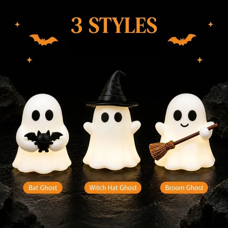 1-5PCS Glow in Dark Mini Ghost - Desk Setup Dark ulasan dan harga