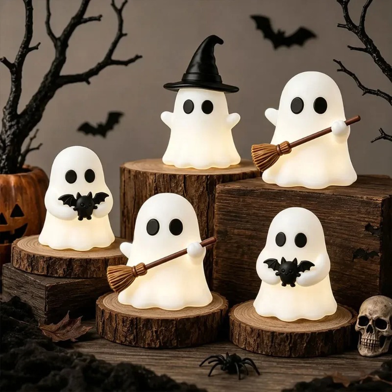 1-5PCS Glow in Dark Mini Ghost - Desk Setup Dark ulasan dan harga