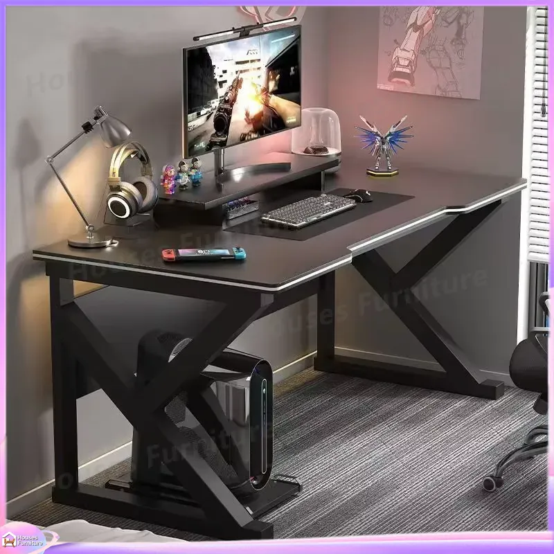 Cafe Metal Gaming Desk Black M - Desk Setup Black ulasan dan harga