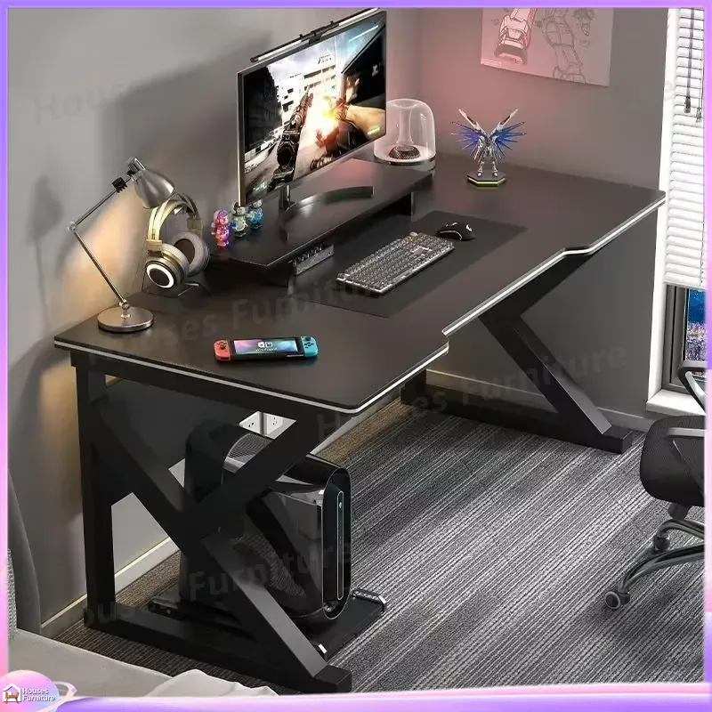 Cafe Metal Gaming Desk Black M - Desk Setup Black ulasan dan harga