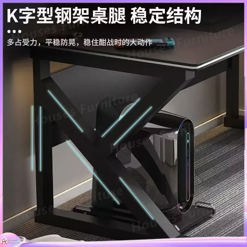 Cafe Metal Gaming Desk Black M - Desk Setup Black ulasan dan harga
