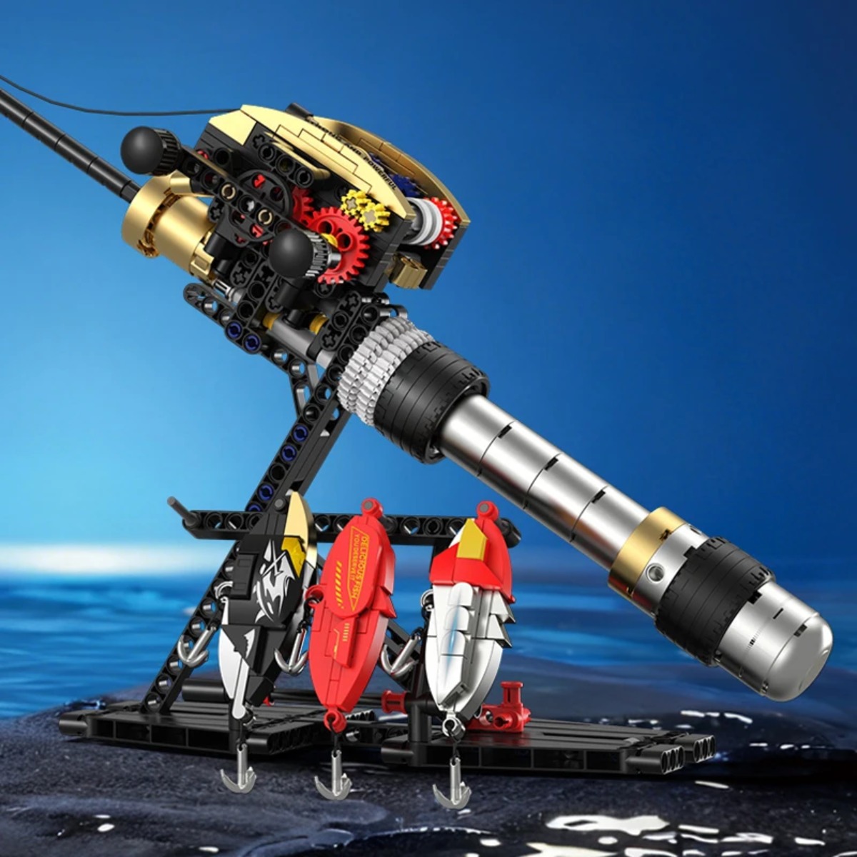 MOC Fishing Rod Model Building - Desk Setup Kit ulasan dan harga
