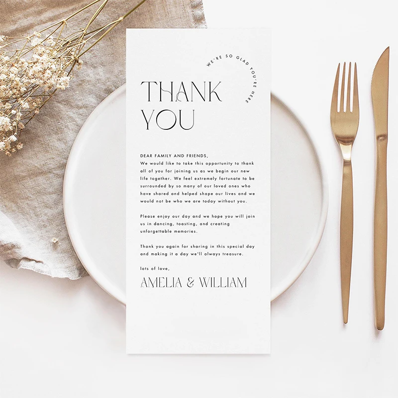 Personalized Thank You Table C - Desk Setup Minimalist ulasan dan harga