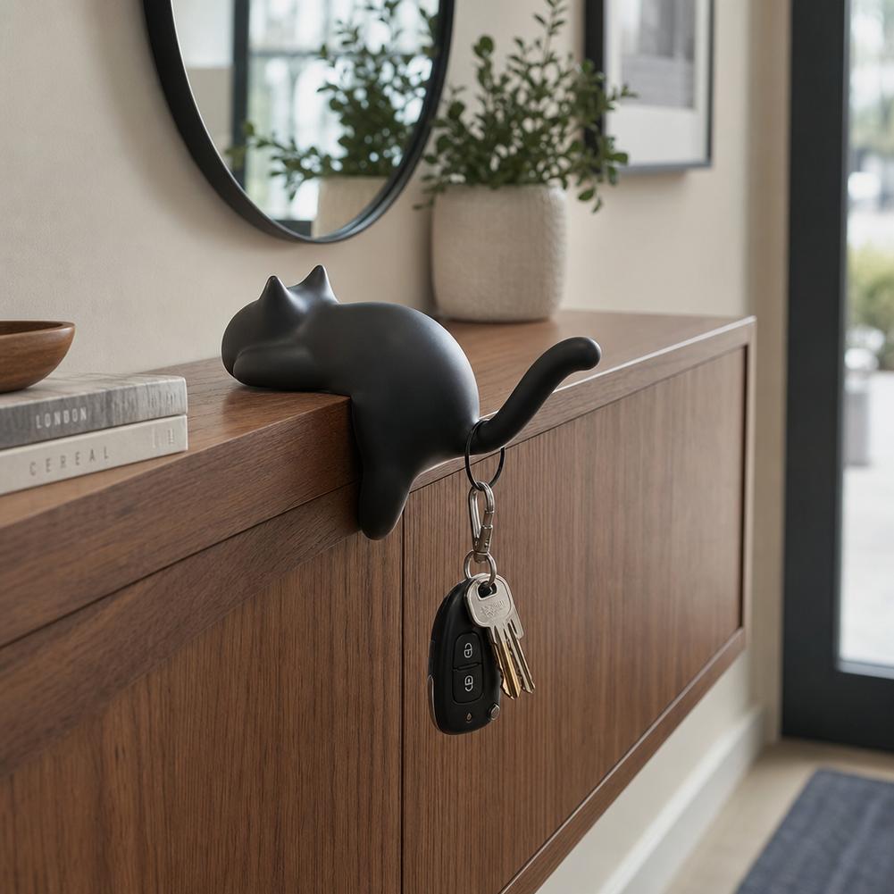 3D Printed Cat Shelf Hanger Ni - Desk Setup Black ulasan dan harga