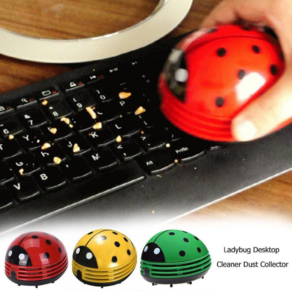Cute Ladybug Desktop Vacuum Cl - Desk Setup Clean ulasan dan harga