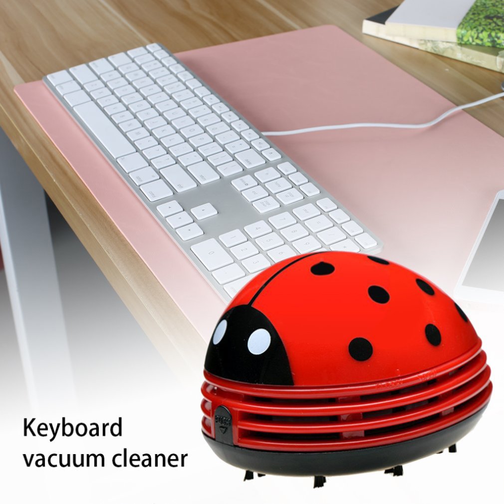 Cute Ladybug Desktop Vacuum Cl - Desk Setup Clean ulasan dan harga