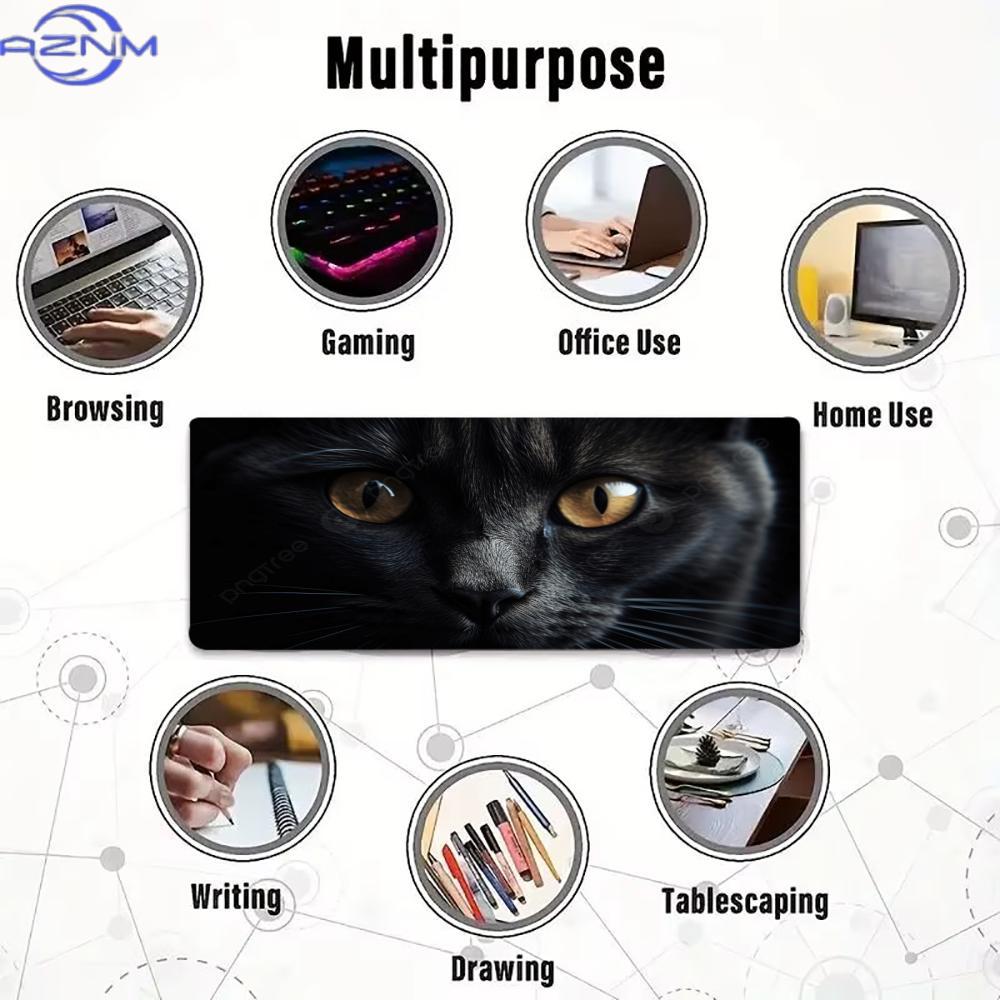 Dark Cat Eyes Large Gaming Mou - Desk Setup Dark ulasan dan harga