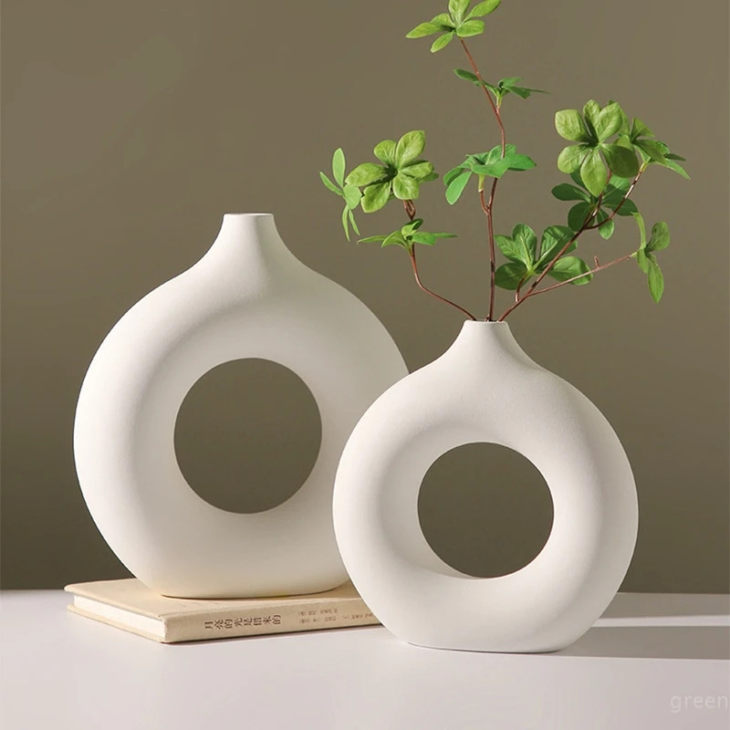Creative Donut-Shaped Vase, No - Desk Setup Minimalist ulasan dan harga