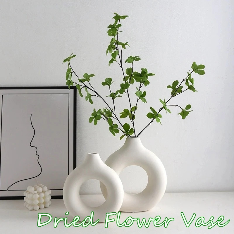 Creative Donut-Shaped Vase, No - Desk Setup Minimalist ulasan dan harga