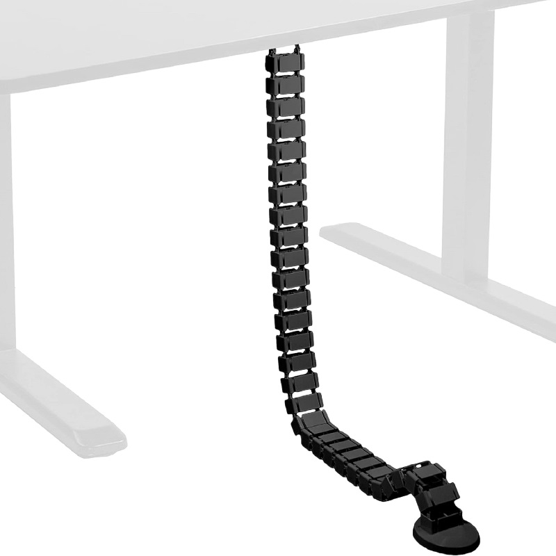 Wire Spine Cable Sleeve Under  - Desk Setup Clean ulasan dan harga