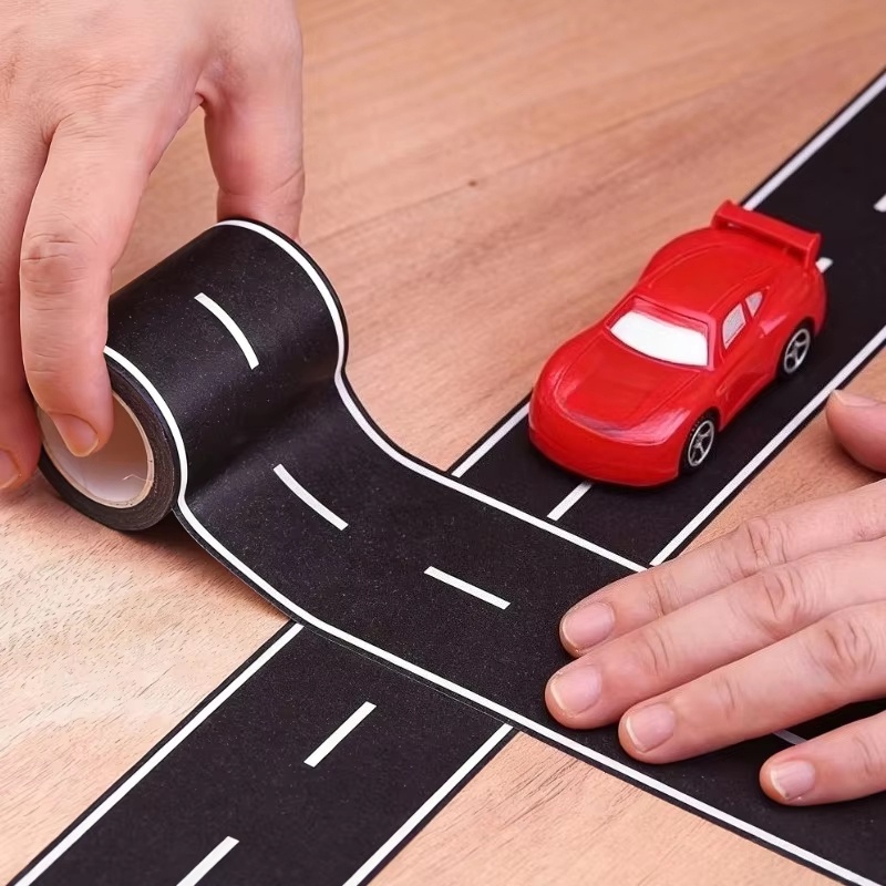 1-2 Rolls Reusable Road Track  - Desk Setup Black ulasan dan harga