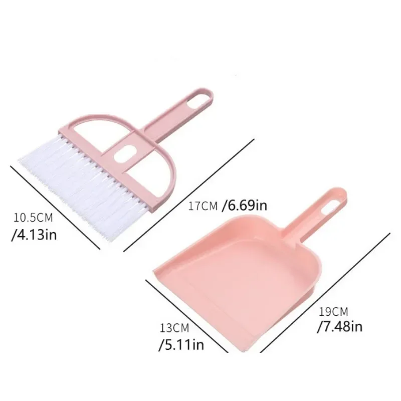 1Set Mini Dustpan Brush Set Ke - Desk Setup Clean ulasan dan harga
