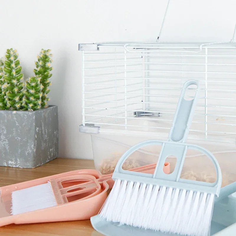 1Set Mini Dustpan Brush Set Ke - Desk Setup Clean ulasan dan harga