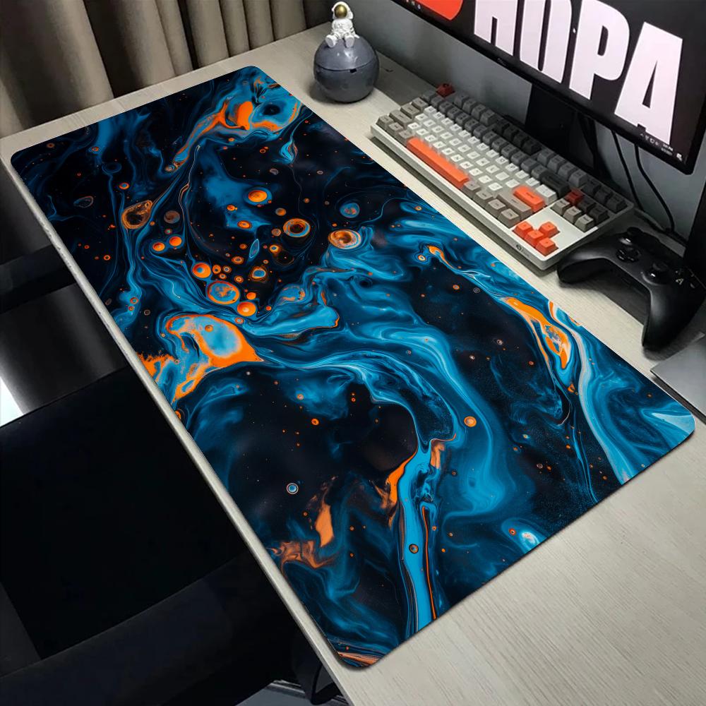 Abstract Fluid Gaming Mouse Pa - Desk Setup Gadgets ulasan dan harga