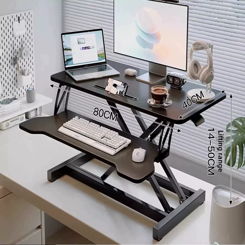 Standing Desk Riser Height Adj - Desk Setup Minimalist ulasan dan harga