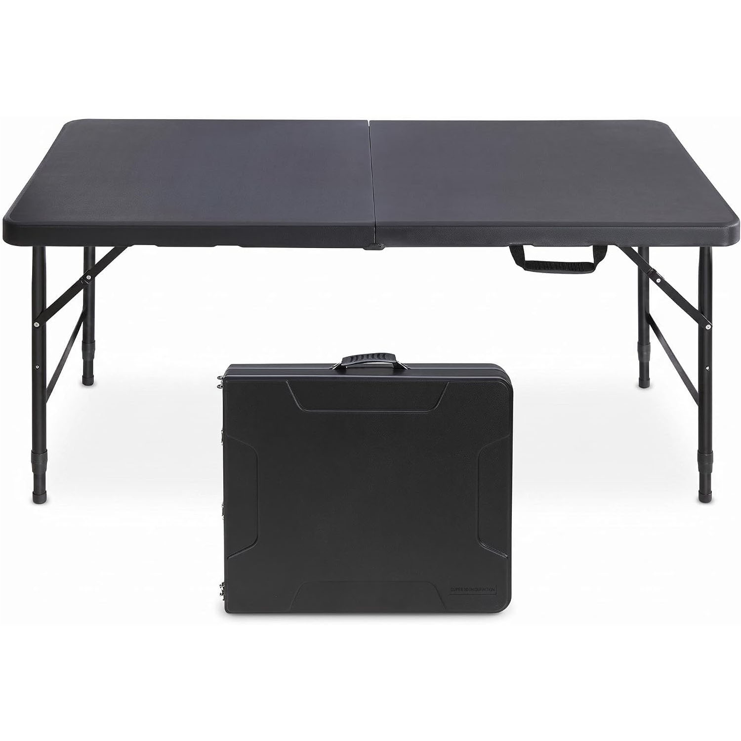 Folding Table 4ft Height Adjus - Desk Setup Clean ulasan dan harga