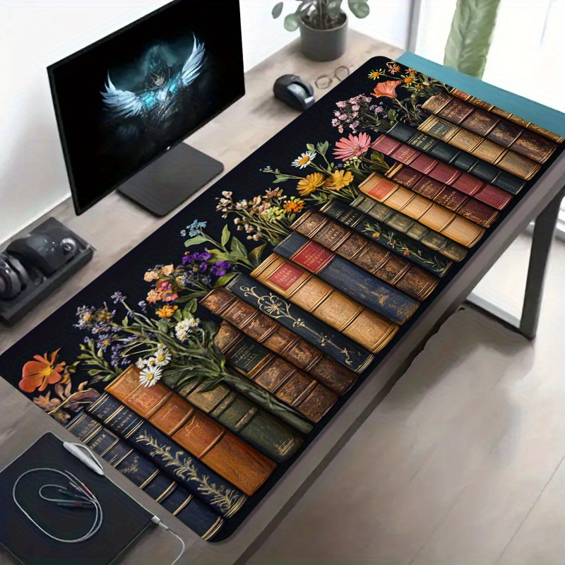 Large Gaming Mouse Pad Vintage - Desk Setup Books ulasan dan harga
