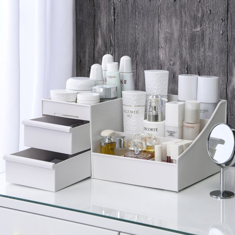 Plastic Desktop Cosmetic Stora - Desk Drawer Unit ulasan dan harga