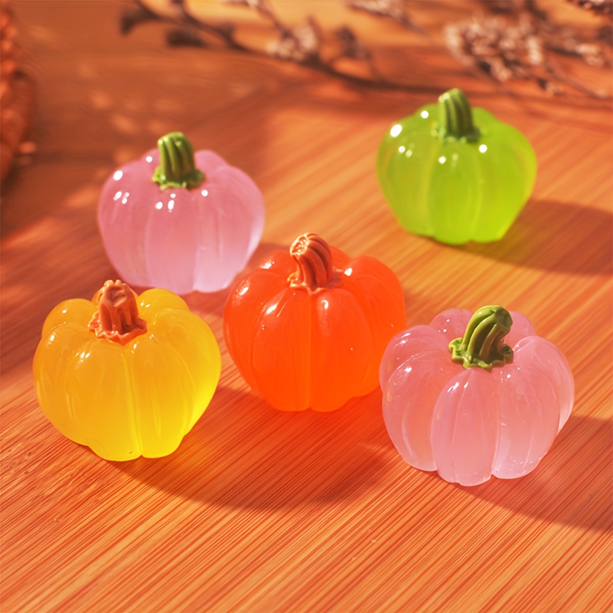 Glow in the Dark Mini Pumpkin  - Desk Setup Dark ulasan dan harga