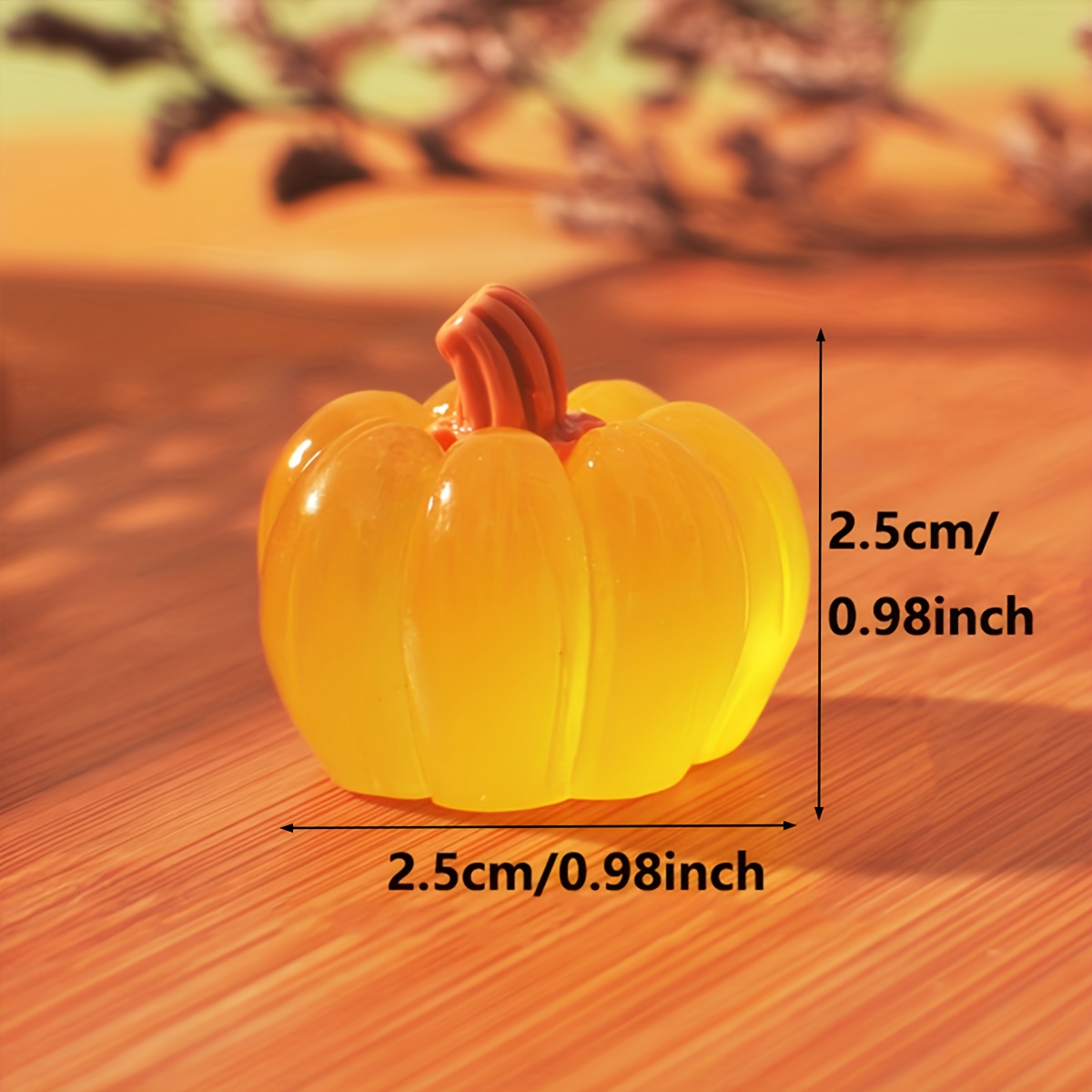 Glow in the Dark Mini Pumpkin  - Desk Setup Dark ulasan dan harga