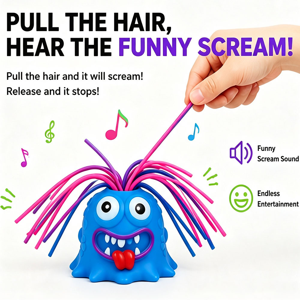 Viral Screaming Monster Hair P - Desk Setup Gadgets ulasan dan harga