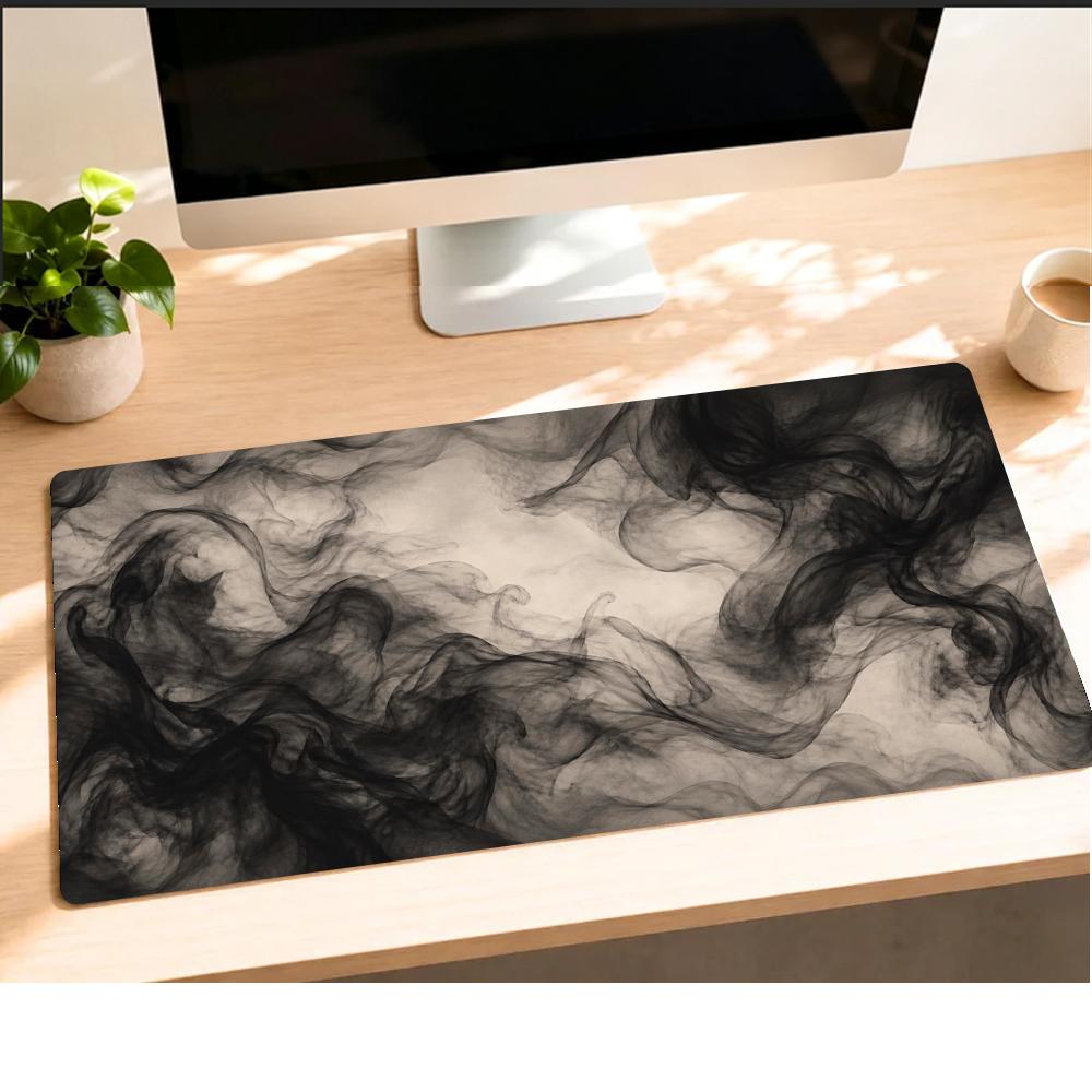 Black Smoke Mousepad Pc Access - Desk Setup Gadgets ulasan dan harga