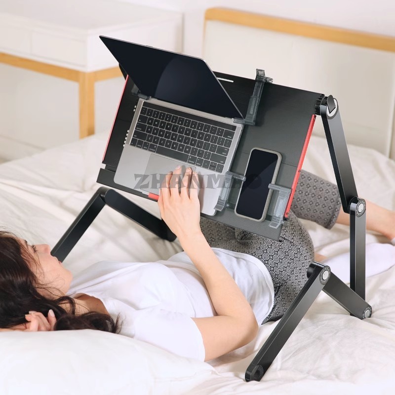 Lying Flat on The Bed, Laptop  - Desk Setup Ideas ulasan dan harga