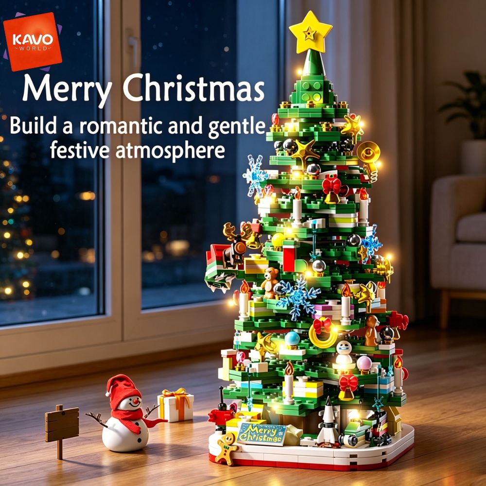 KAVOWORLD 1024pcs Christmas Tr - Desk Setup Needs ulasan dan harga