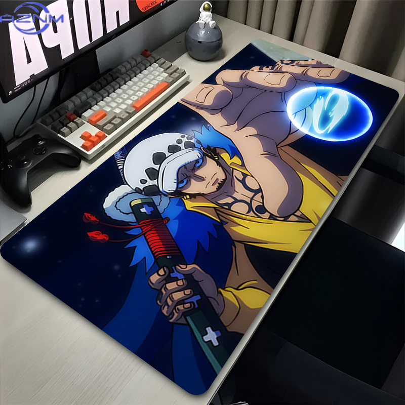 Mouse Pad Trafalgar Law Black  - Desk Setup Black ulasan dan harga