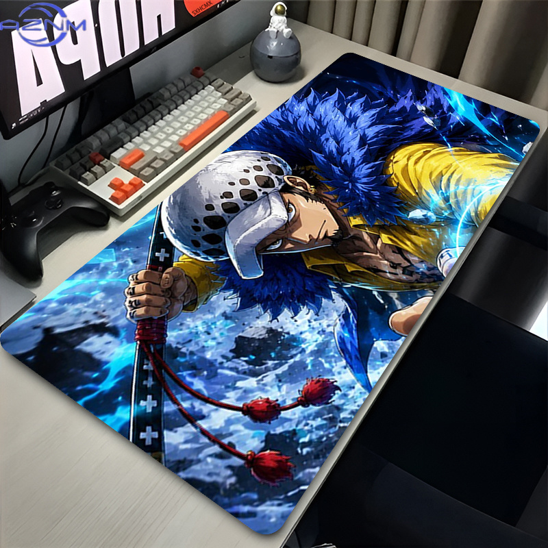 Mouse Pad Trafalgar Law Black  - Desk Setup Black ulasan dan harga